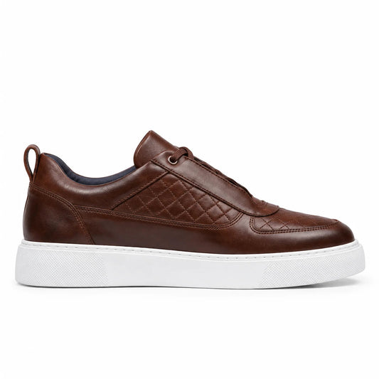 Sneaker Cuir Véritable Matelassé | VELCUIR