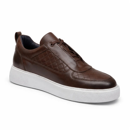 Sneaker Cuir Véritable Matelassé | VELCUIR