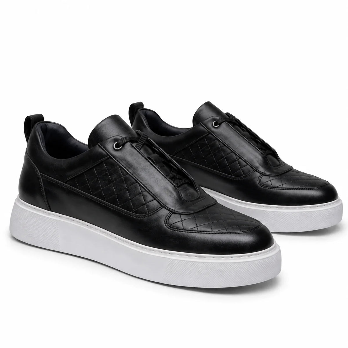 Sneaker Cuir Véritable Matelassé | VELCUIR