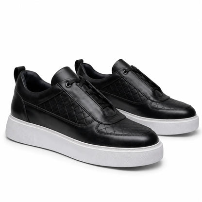 Sneaker Cuir Véritable Matelassé | VELCUIR
