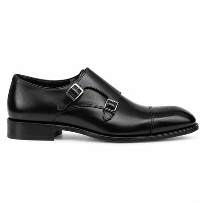 Vittorio - Chaussure Double Boucle en Cuir Pleine Fleur