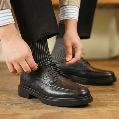 VELCUIR | Derby de Luxe Confortable 100% Cuir Véritable