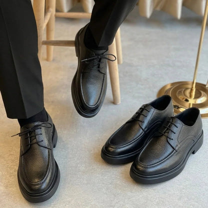 VELCUIR | Derby de Luxe Confortable 100% Cuir Véritable