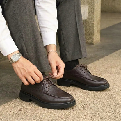 VELCUIR | Derby de Luxe Confortable 100% Cuir Véritable