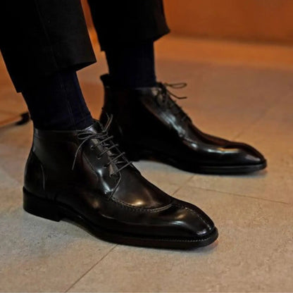 Bottes d'Exception en Cuir - Élégance, Luxe & Confort