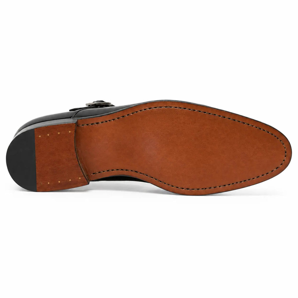 Vittorio - Chaussure Double Boucle en Cuir Pleine Fleur