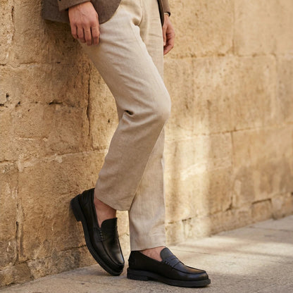 Mocassin Classique Homme – Cuir Véritable 100%